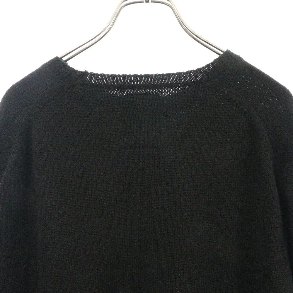 Yohji Yamamoto BLACK Scandal Yohji Yamamoto intarsia knit jumper Size US L / EU 52-54 / 3 - 6 Thumbnail
