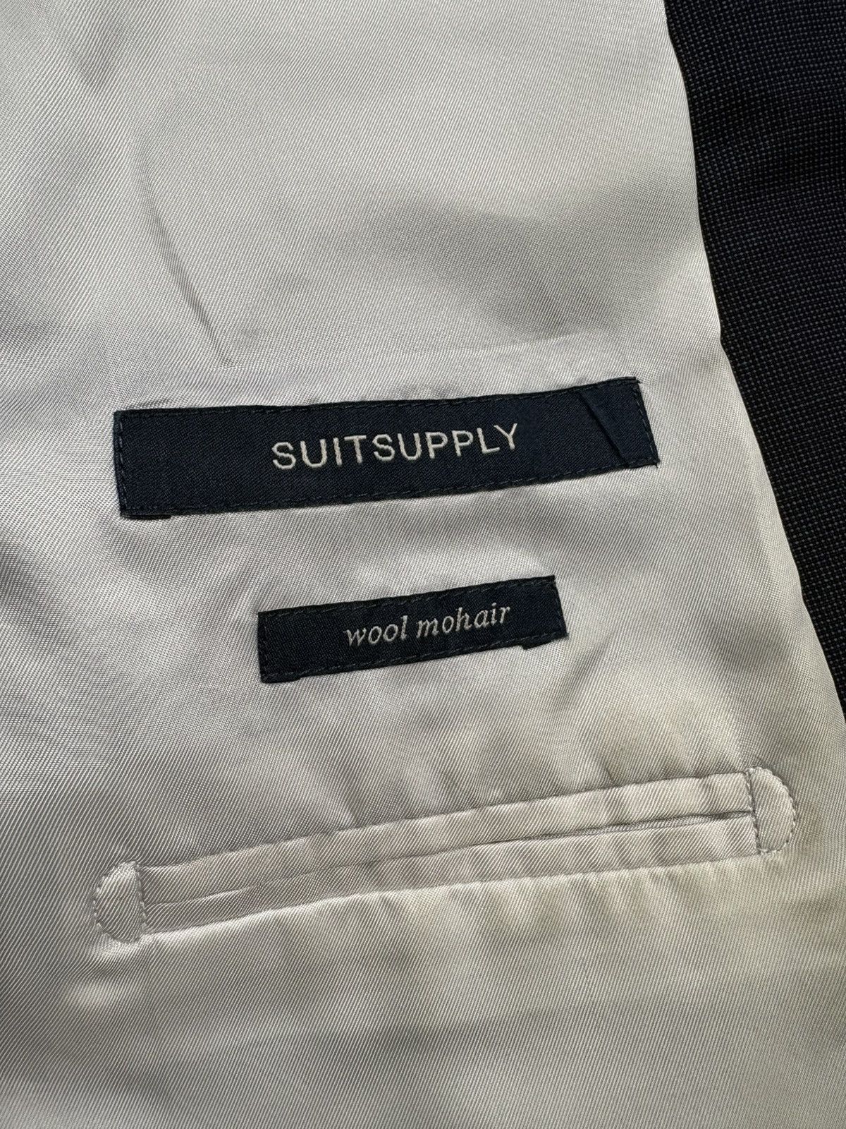 Suitsupply Man SuitSupply Wool Mohair Blazer Navy EU52 Drop 6 Size 42R - 10 Thumbnail