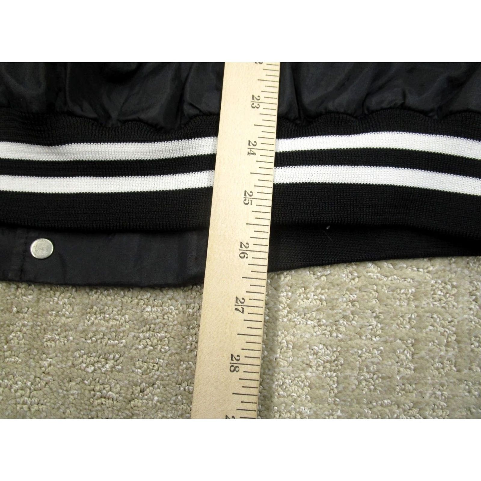 Logo 7 VINTAGE K-Products Jacket Mens XL Black Nylon Varsity USA Snap Front Size US XL / EU 56 / 4 - 7 Thumbnail