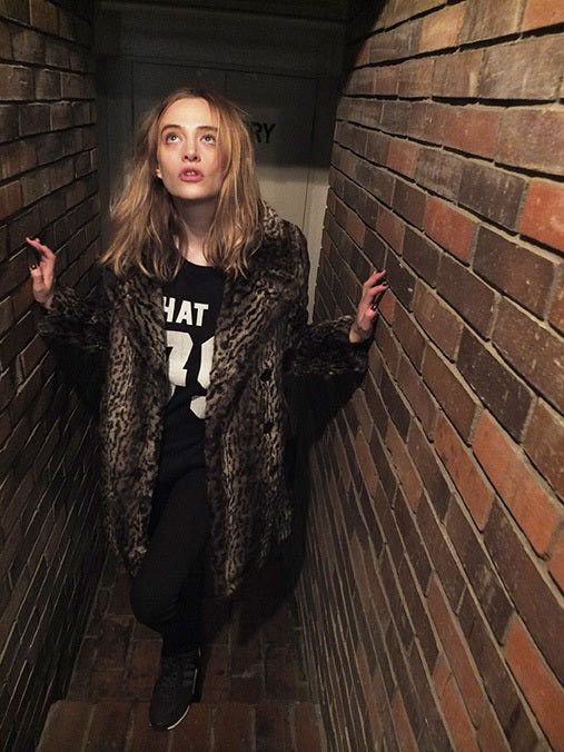 Schott MOUSSY X SCHOTT BROS Faux Fur Leopard Peacoat Jacket Size M / US 6-8 / IT 42-44 - 3 Thumbnail