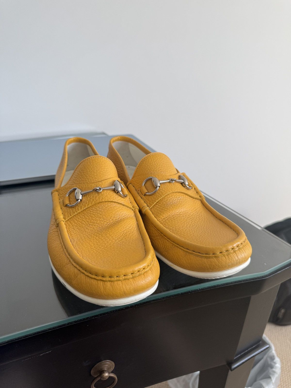 Gucci YELLOW BANANA GUCCI HORSEBITS RARE Size US 11 / EU 44 - 3 Thumbnail
