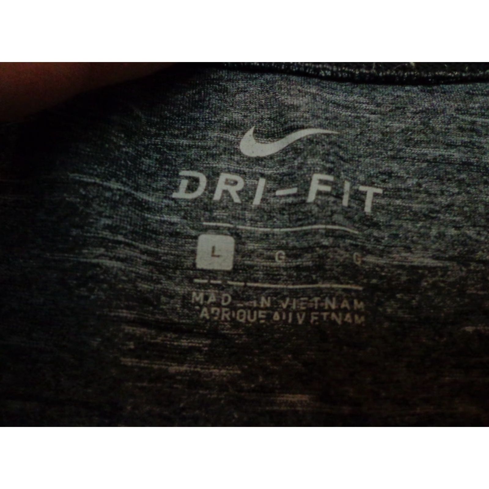 Nike Nike Dri Fit T‑Shirt Charcoal Heather Gray Size L Mens Athletic Running & Jogging Shirt Size US L / EU 52-54 / 3 - 5 Thumbnail