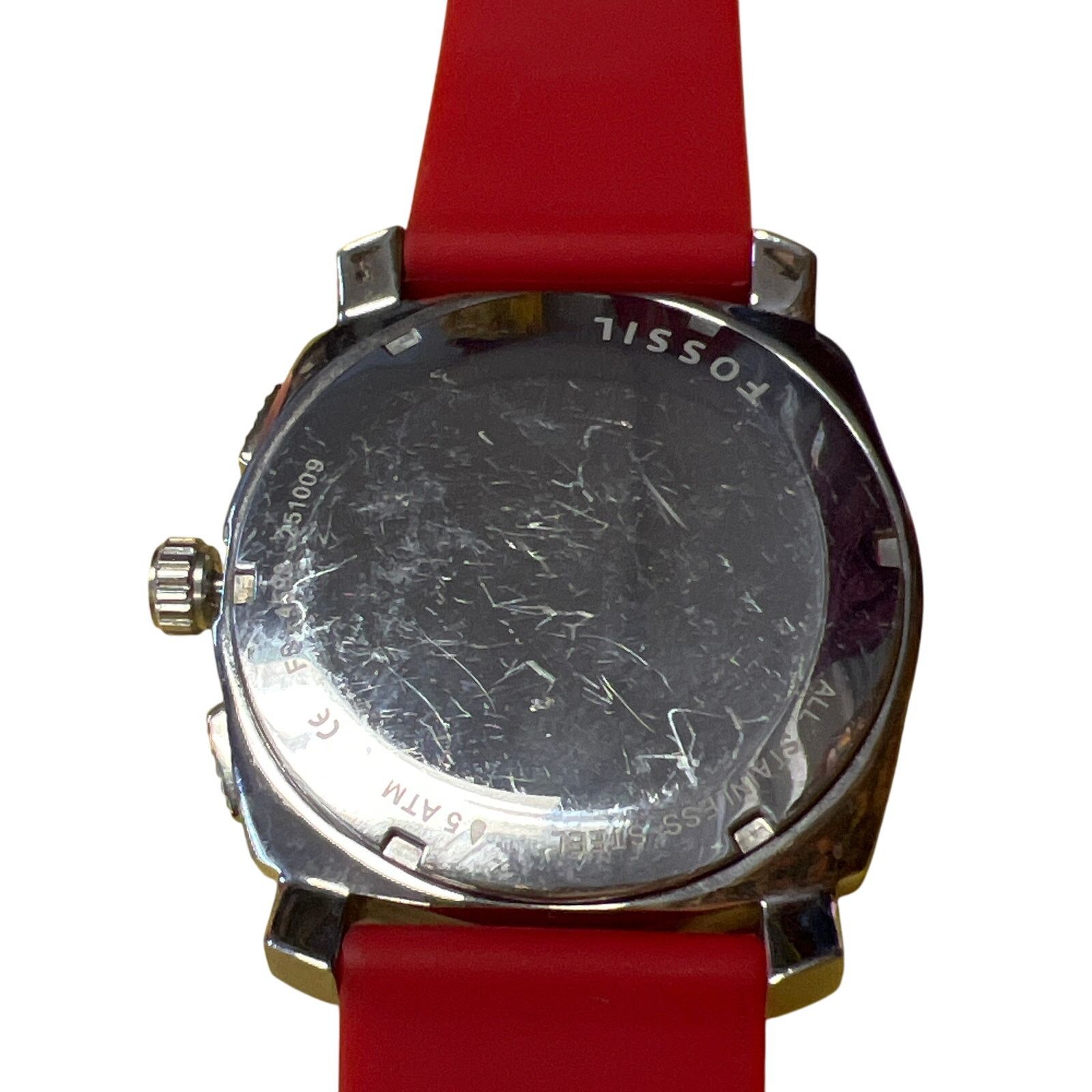 Fossil Fossil Silicone Quartz Triple Dial Watch Size ONE SIZE - 5 Thumbnail