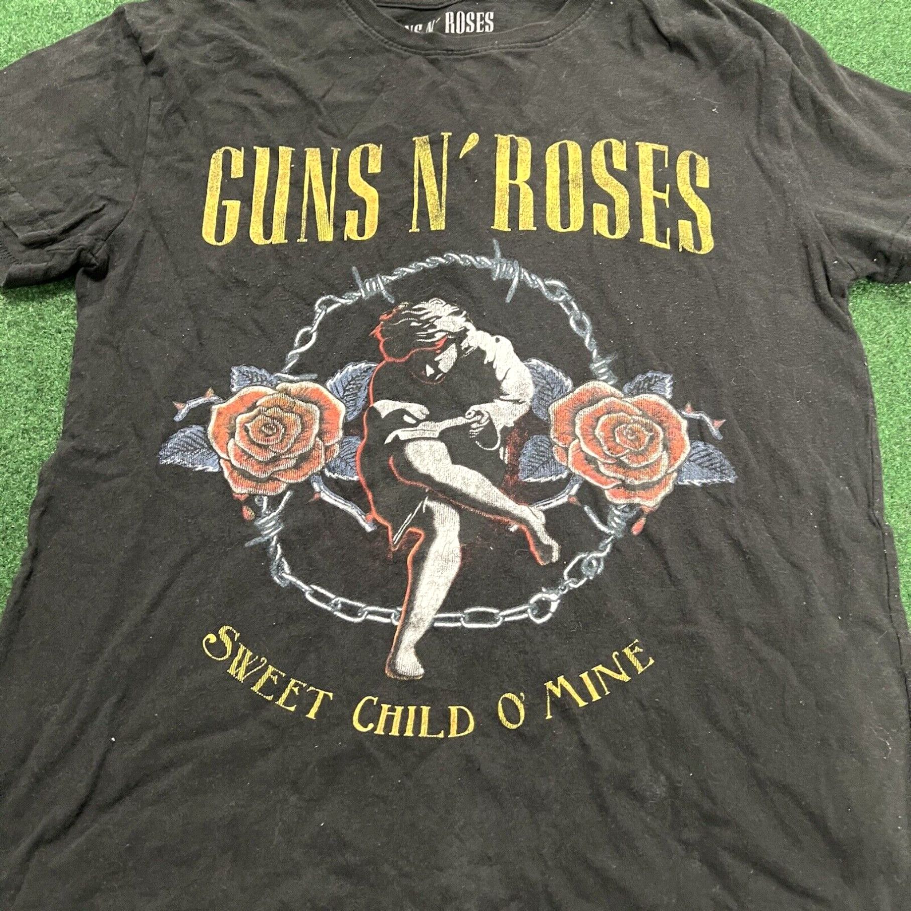 Vintage Guns N Roses Women Top Medium Black T-Shirt Sweet Child O Mine Rock Band Tee Size M / US 6-8 / IT 42-44 - 2 Thumbnail
