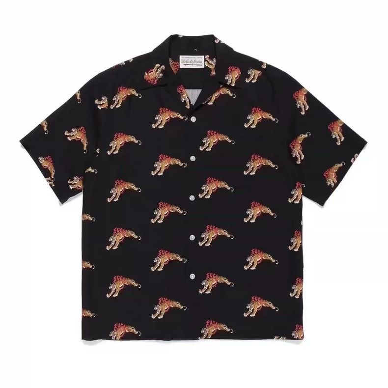 Wtaps Wacko Maria Hawaiian Shirt with Tiger Print- DMC Size US S / EU 44-46 / 1 - 1 Thumbnail