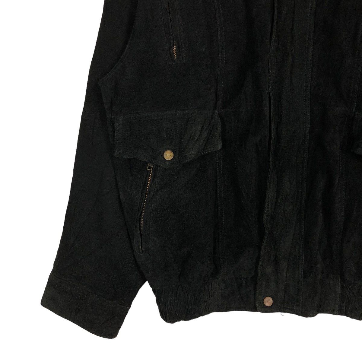 Issey Miyake 🔥Vintage Fly Genuine Leather Jacket Biker Issey Miyake Size US L / EU 52-54 / 3 - 4 Thumbnail