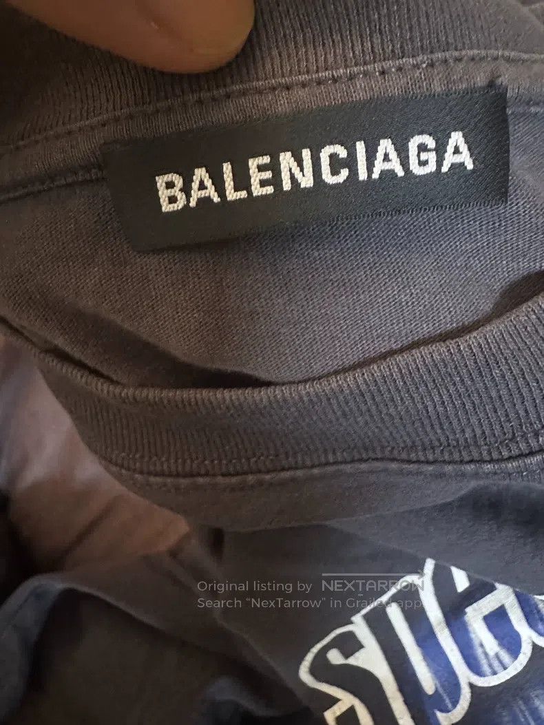 Balenciaga Balenciaga Band Short Sleeve Blue Band XXS Size US XXS / EU 40 - 3 Thumbnail