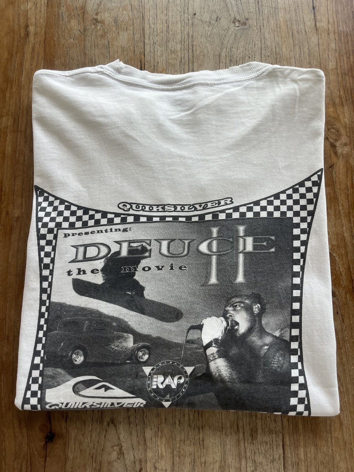 Quiksilver Vtg QUIKSILVER DEUCE II The Movie R.A.P. Films 90’s Tshirt Size US XL / EU 56 / 4 - 1 Thumbnail
