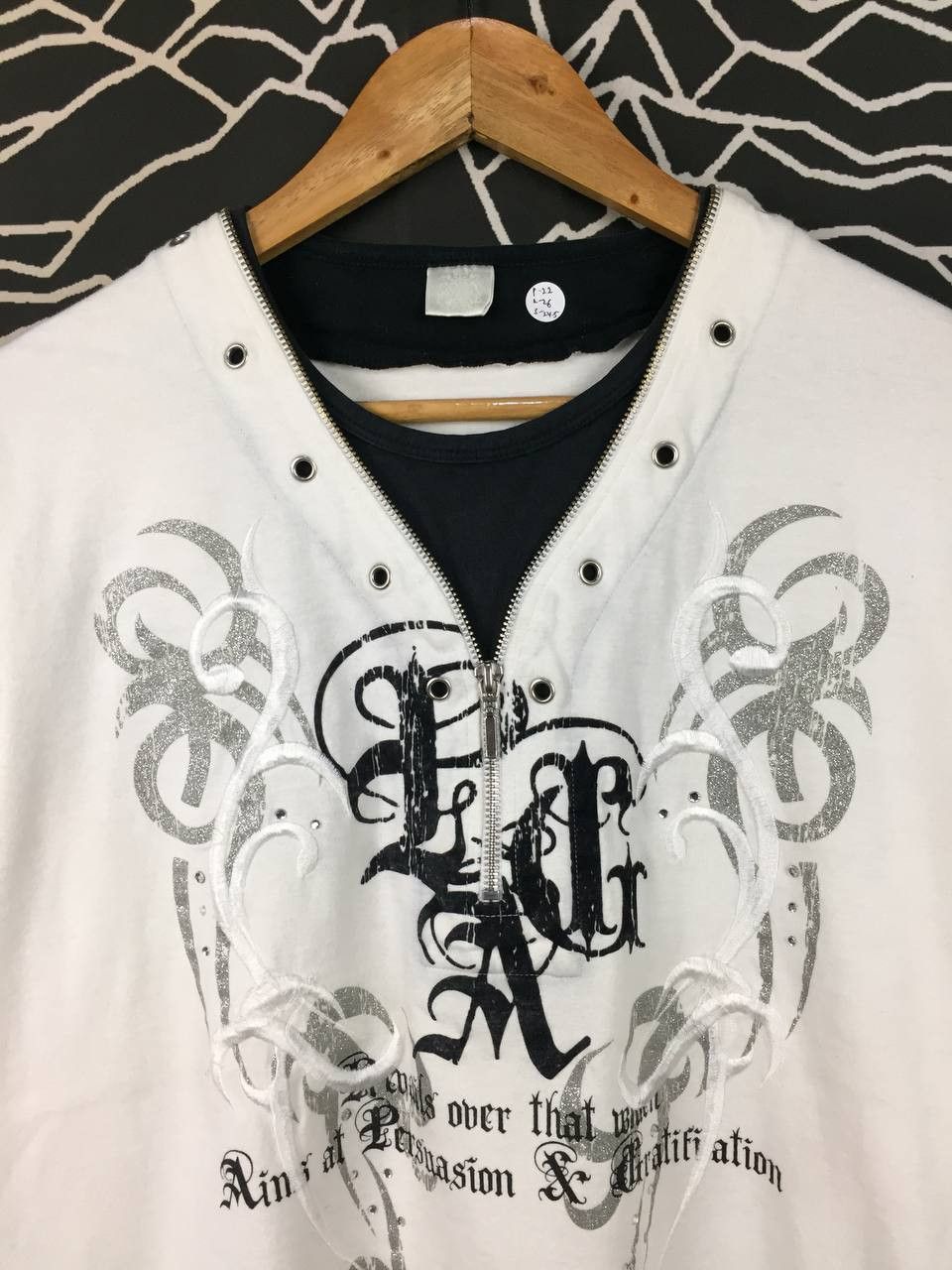 Japanese Brand Corn Flake Japan Cyber Grunge Zipper Neck Long Sleeve Tee Size US L / EU 52-54 / 3 - 3 Thumbnail