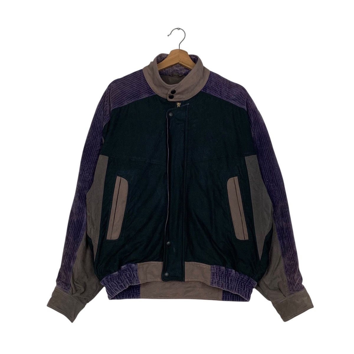 Vintage GER RUFFINI Purple Corduroy Hybrid Jacket #2795-C126 Size US L / EU 52-54 / 3 - 1 Thumbnail