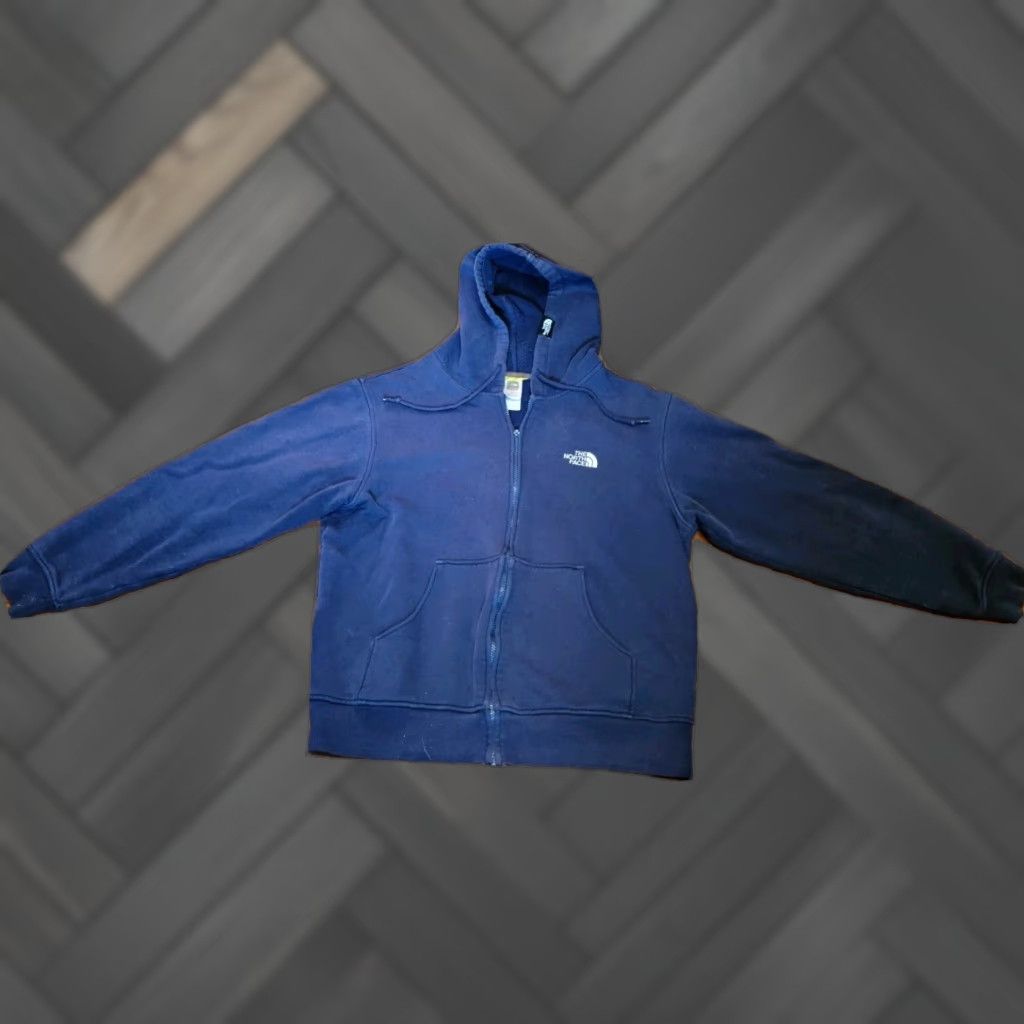The North Face VINTAGE THE NORTH FACE Hoodie Mens M Navy Blue Full Zip Hooded Sweatshirt (READ) Size US M / EU 48-50 / 2 - 1 Thumbnail