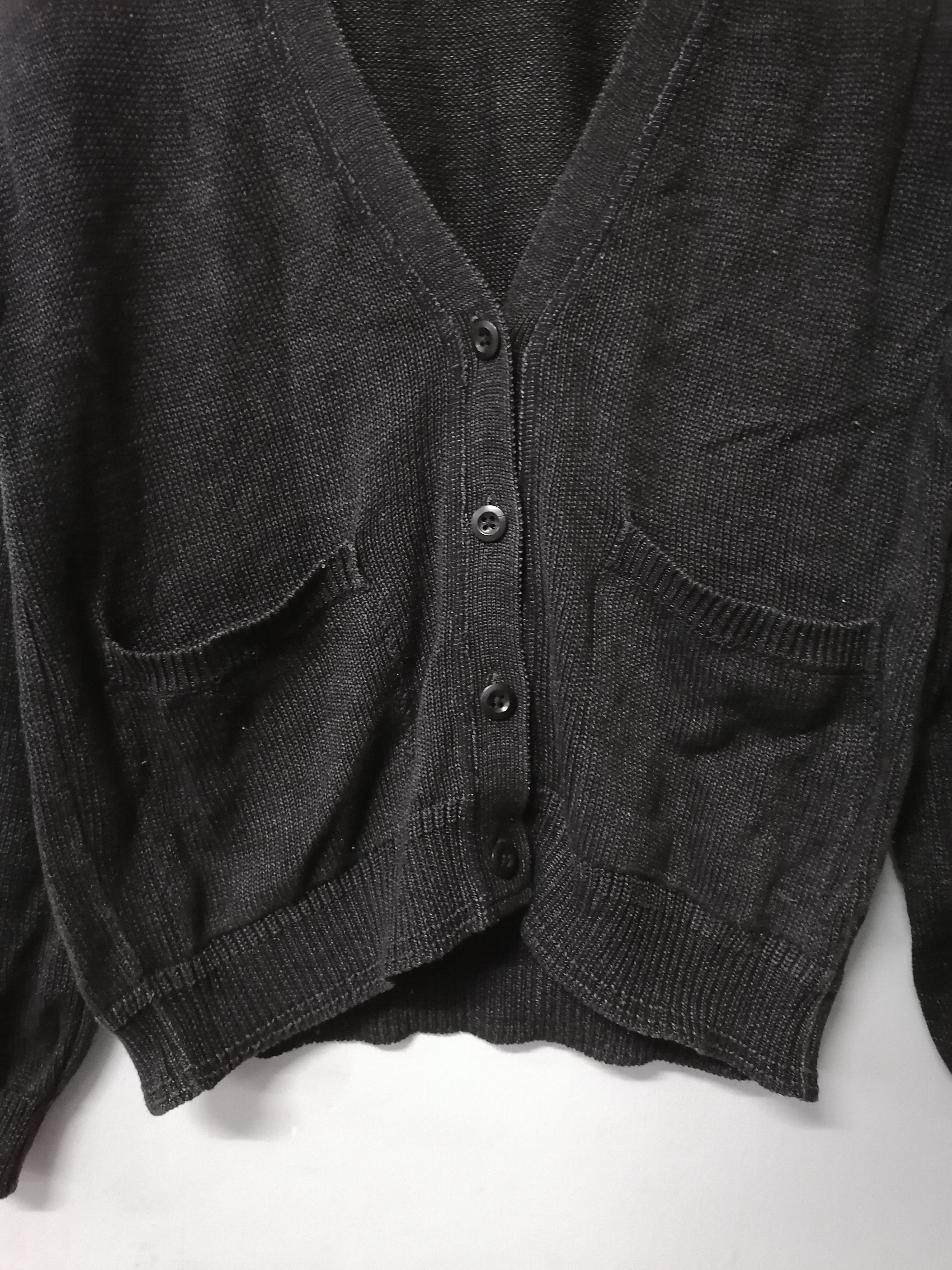 Japanese Brand × Margaret Howell Margaret Howell Natural Black Dyed Double Pocket Cardigan Size US S / EU 44-46 / 1 - 2 Thumbnail
