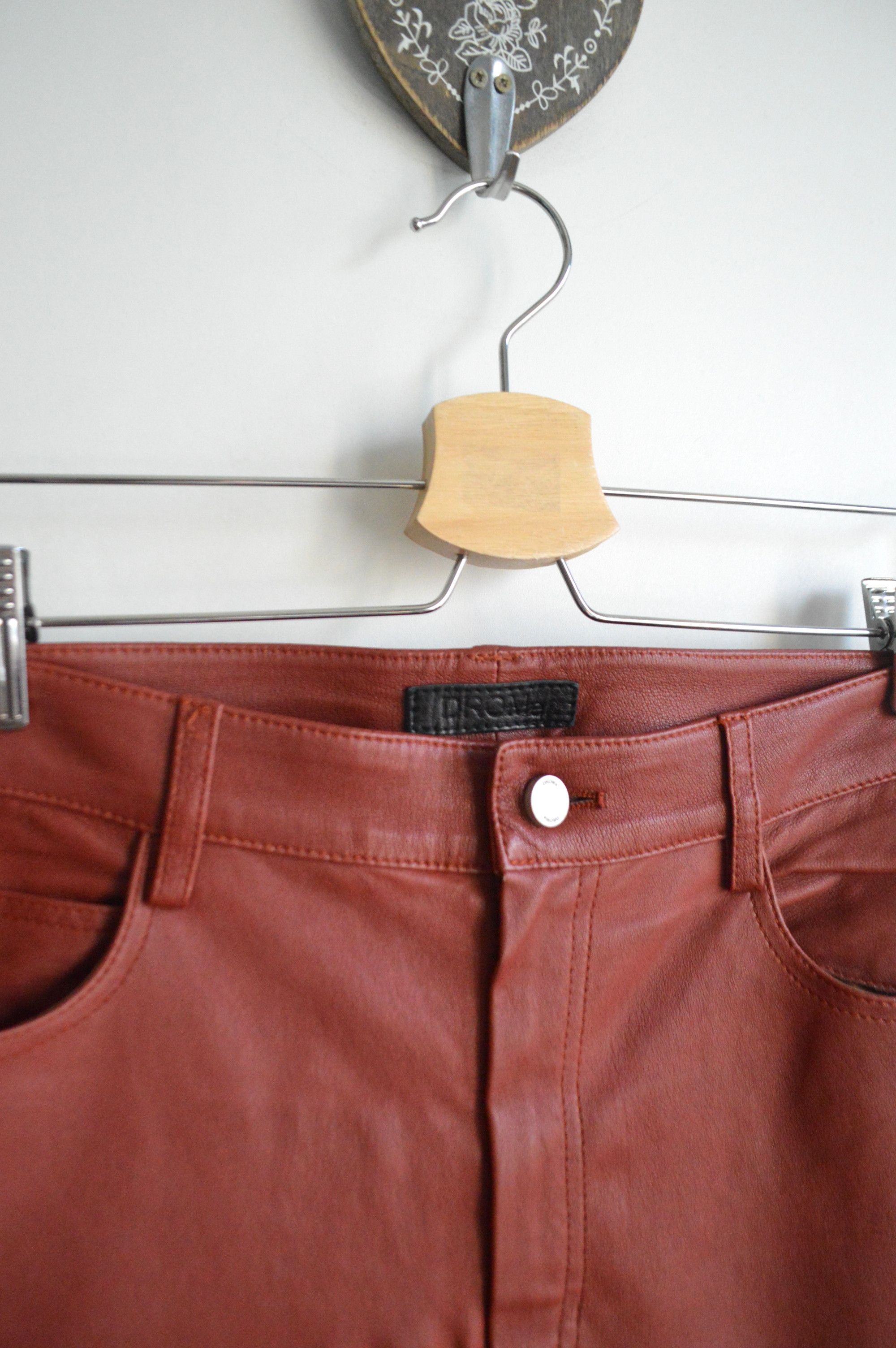 Drome DROMe Luxury Leather Pants, 100% Genuine Leather, M Premium Size 27" / US 4 / IT 40 - 4 Thumbnail