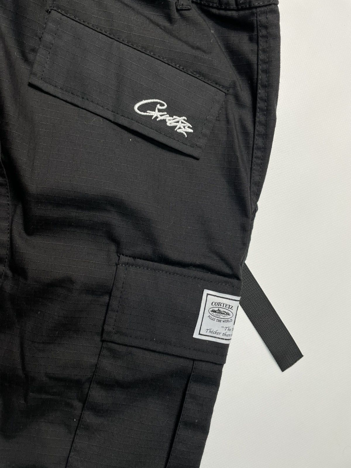 Corteiz Corteiz Black Cargo Pants White Ship Graphic Size L Size US 36 / EU 52 - 7 Thumbnail