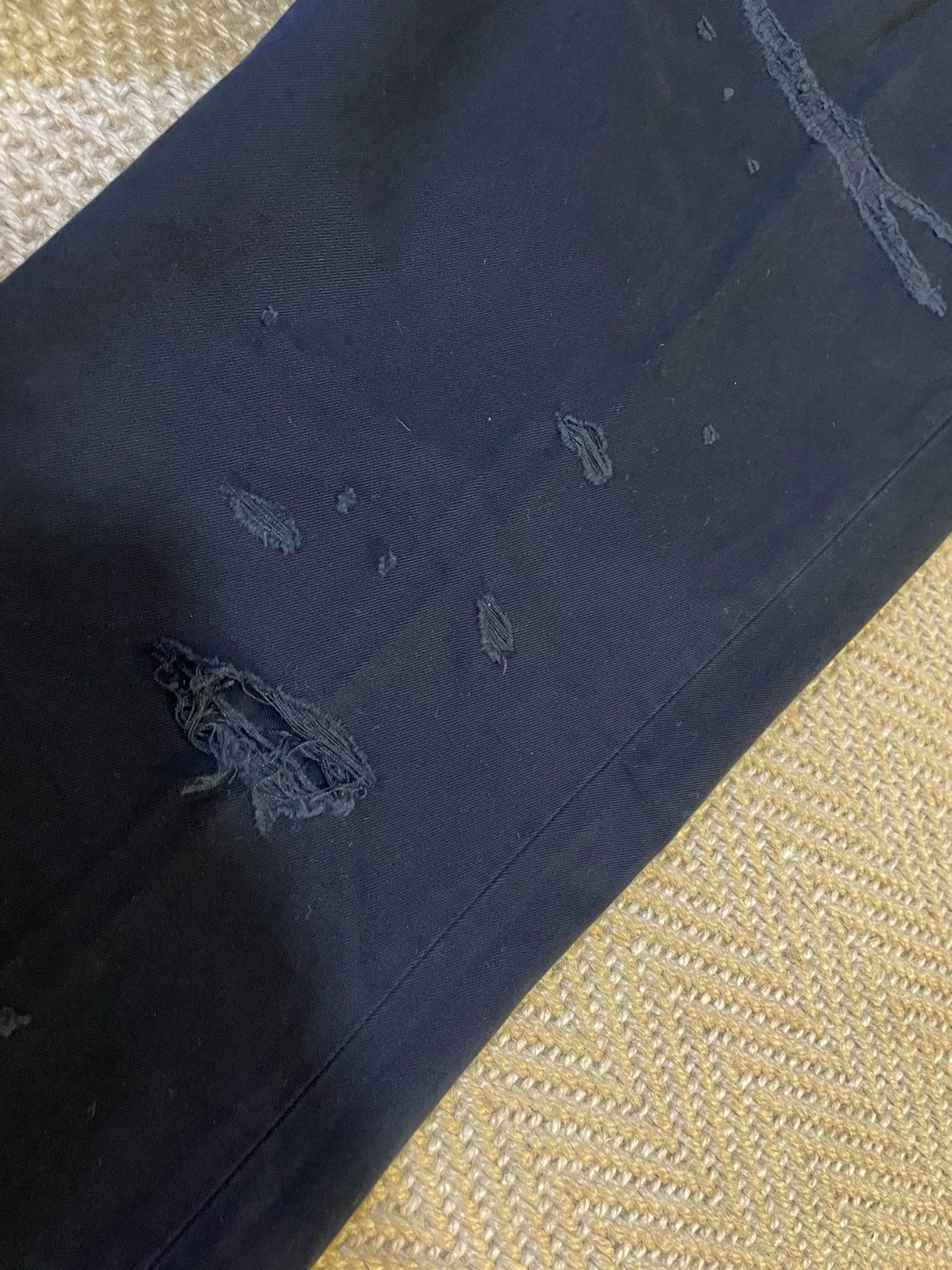 Vanquish DENIM BY VANQUISH & FRAGMENT Black Cut Denim Pants W36 Size US 36 / EU 52 - 3 Thumbnail