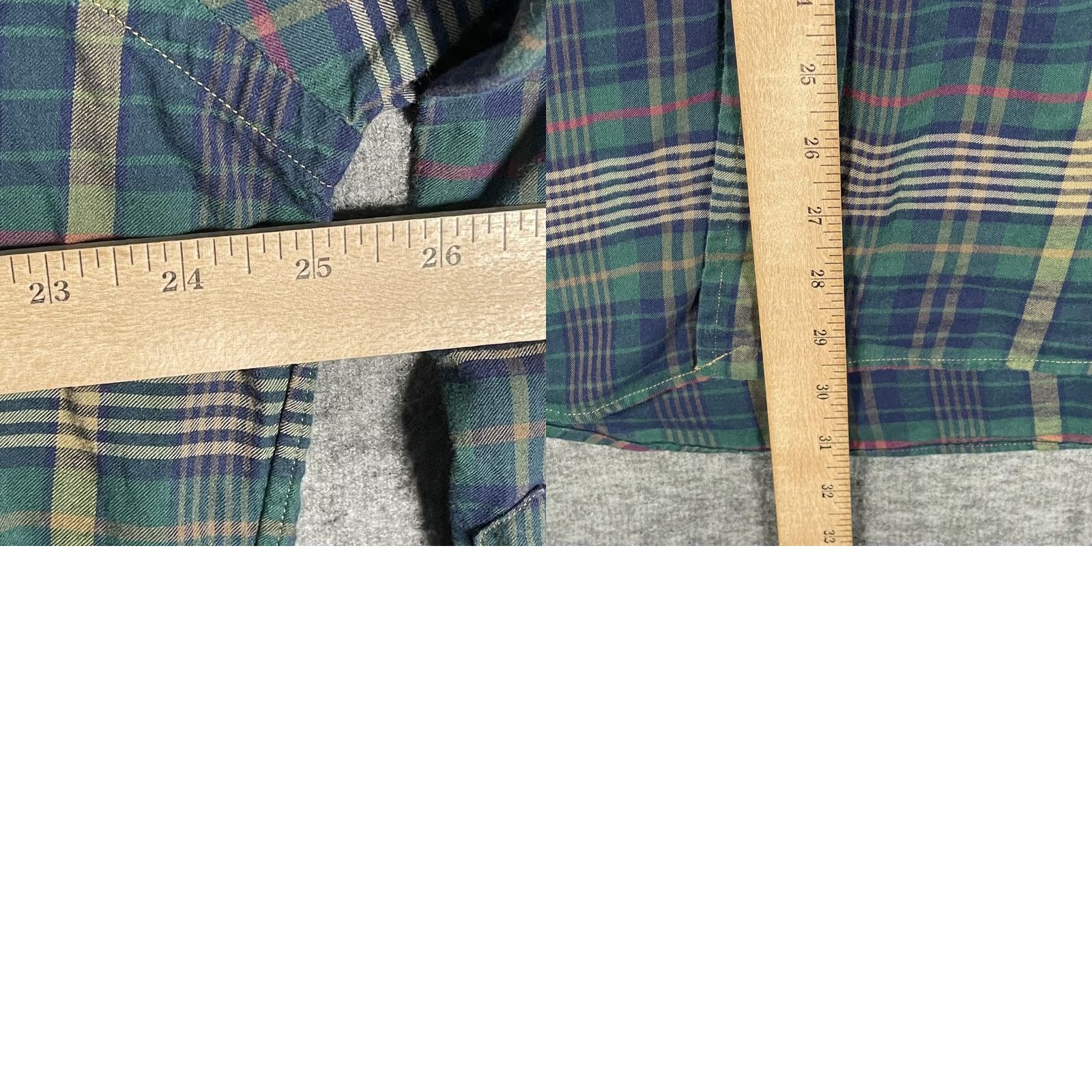 Ralph Lauren Ralph Lauren Shirt Mens XL Green Blue Plaid Button-Down Pony Logo Long Sleeve Size US XL / EU 56 / 4 - 8 Thumbnail