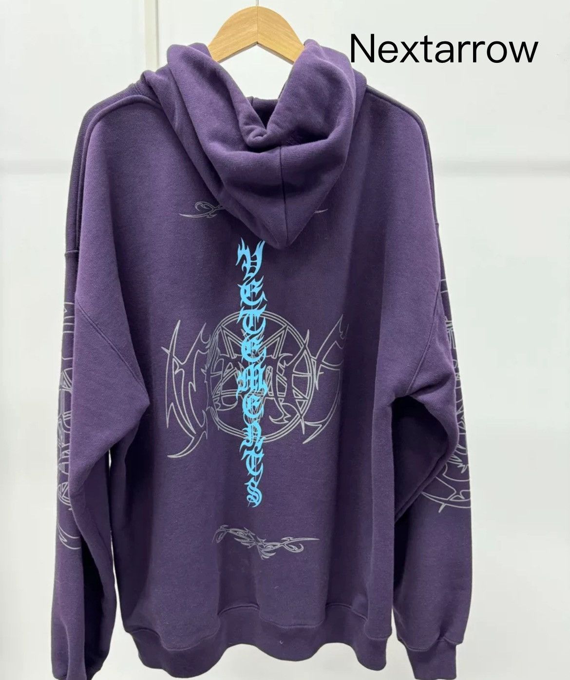 Vetements Vetements 22ss vital Purple pentagram hooded Vetements Vetements 22ss vital Purple pentagram hooded