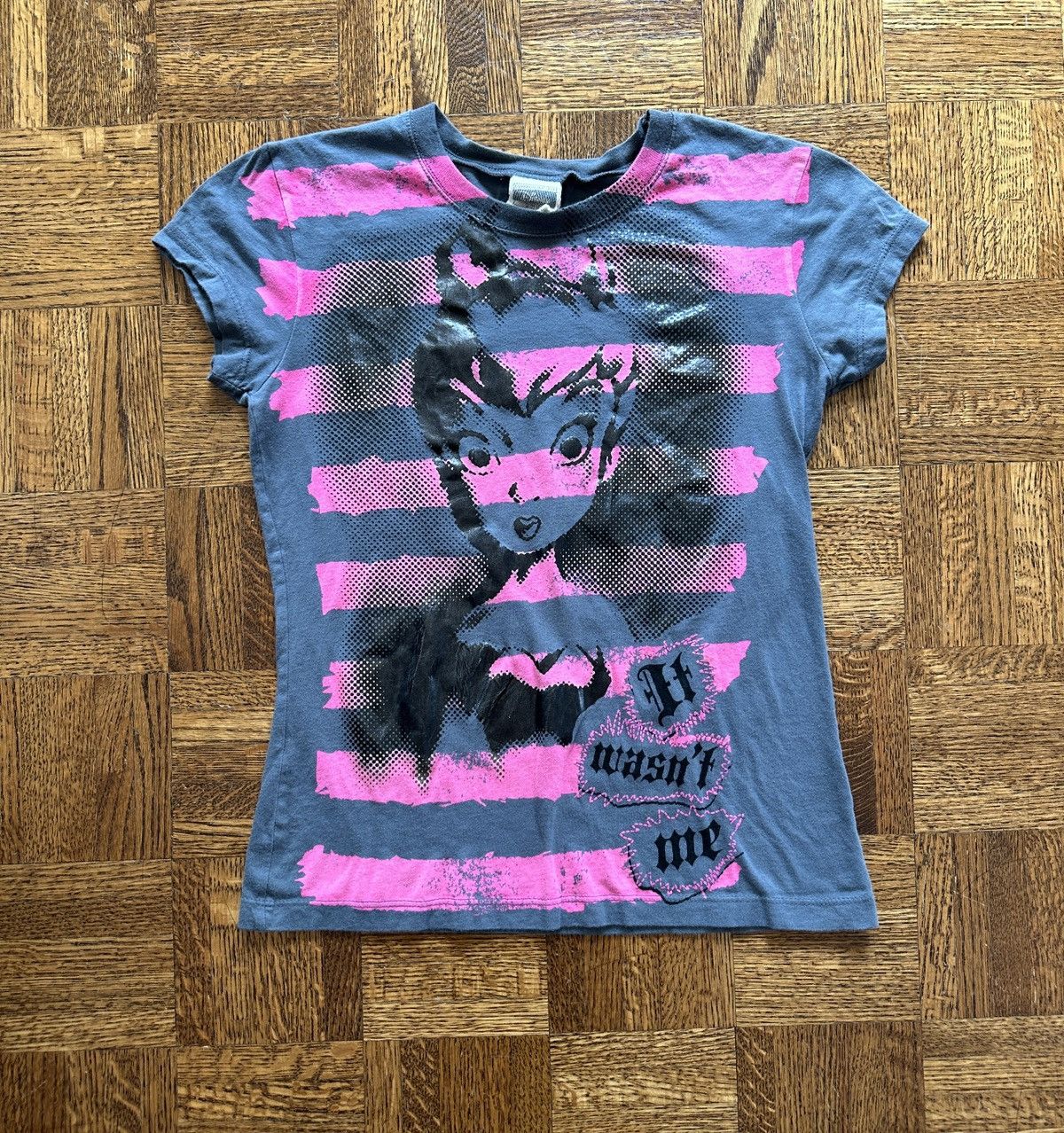 Disney × Vintage Vintage Y2K Tinkerbell It Wasn't Me Graphic Baby Tee Size S / US 4 / IT 40 - 1 Thumbnail