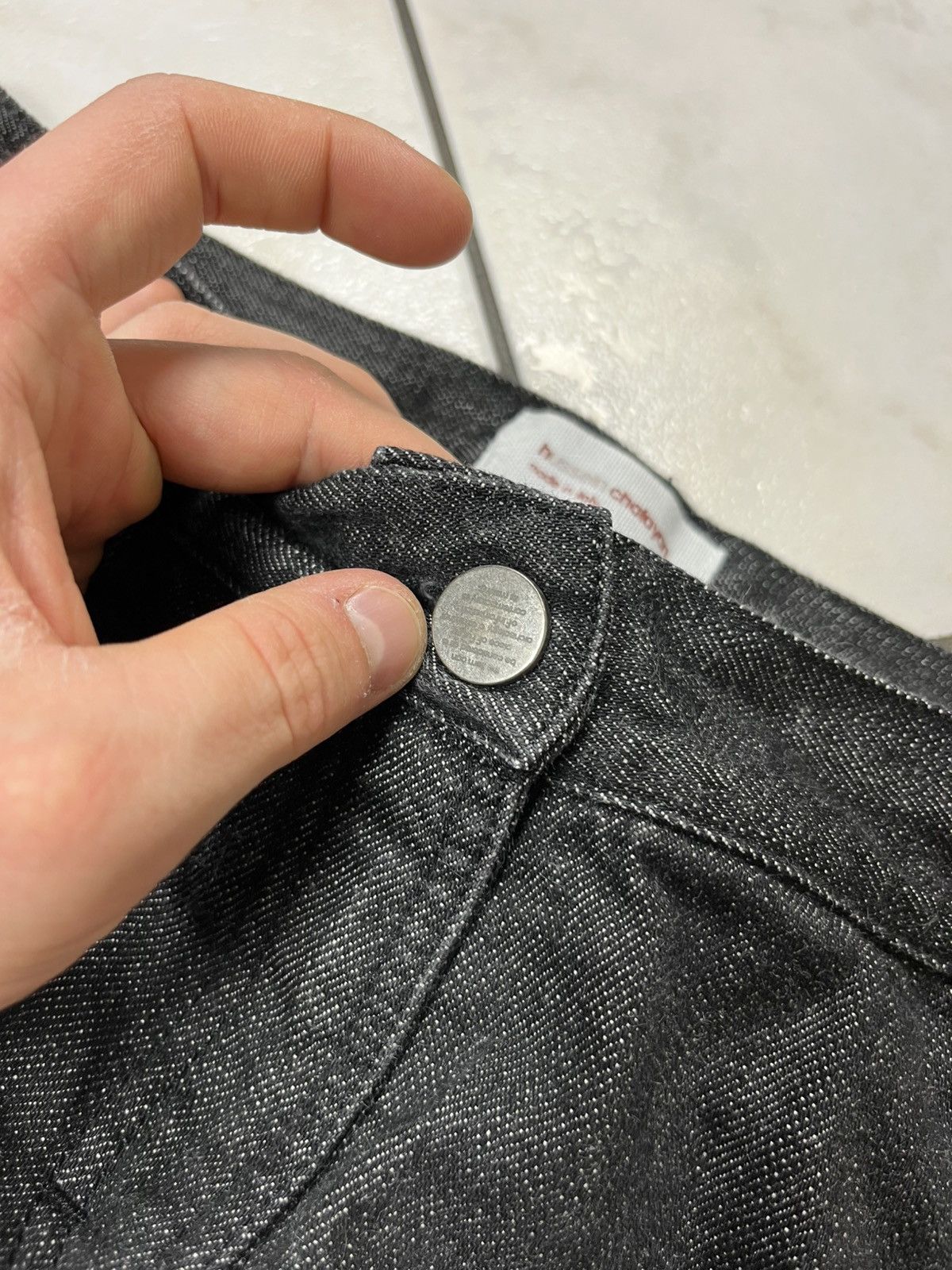 Hussein Chalayan Vintage hussein chalayan archive raw denim goth jeans pants Size 30" / US 8 / IT 44 - 9 Thumbnail