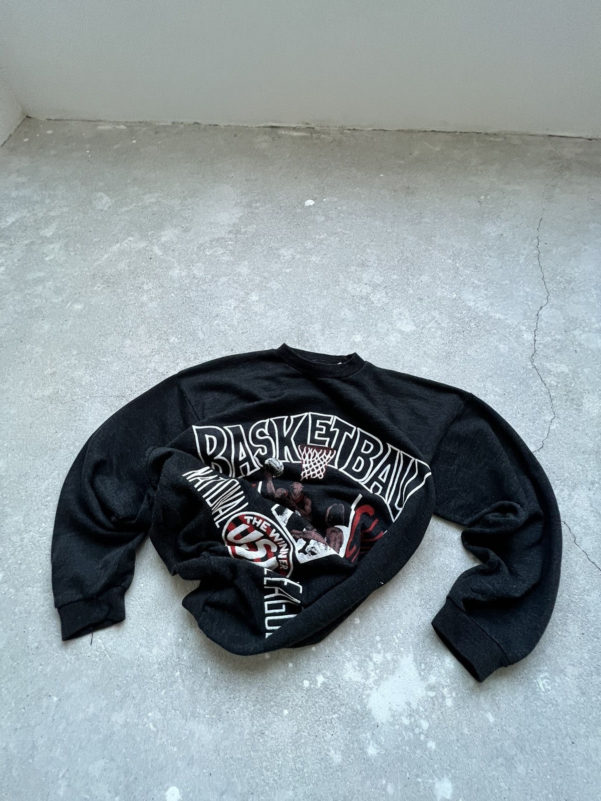 NBA × Vintage 90s Vintage Basketball National League Sweater Size US L / EU 52-54 / 3 - 4 Thumbnail