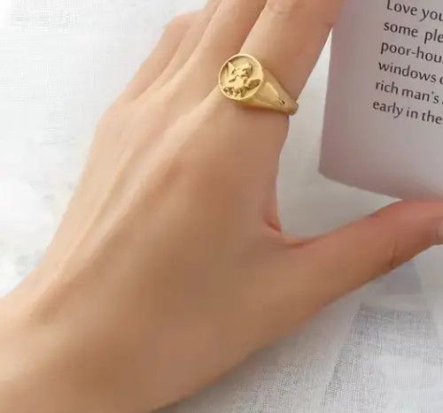 Jewelry Tsukiko x Ryoko Angel Little Boy Ring (size 6-11) Size ONE SIZE - 2 Thumbnail