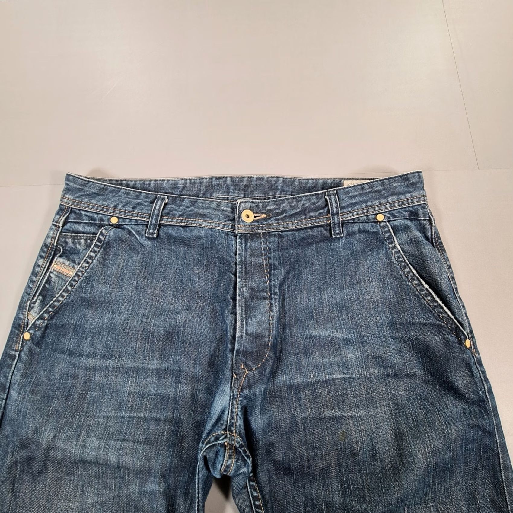 Diesel Diesel Reelack Mens Jeans Blue W36 L30 Straight Leg Denim Italy 0088Z Size US 36 / EU 52 - 2 Thumbnail