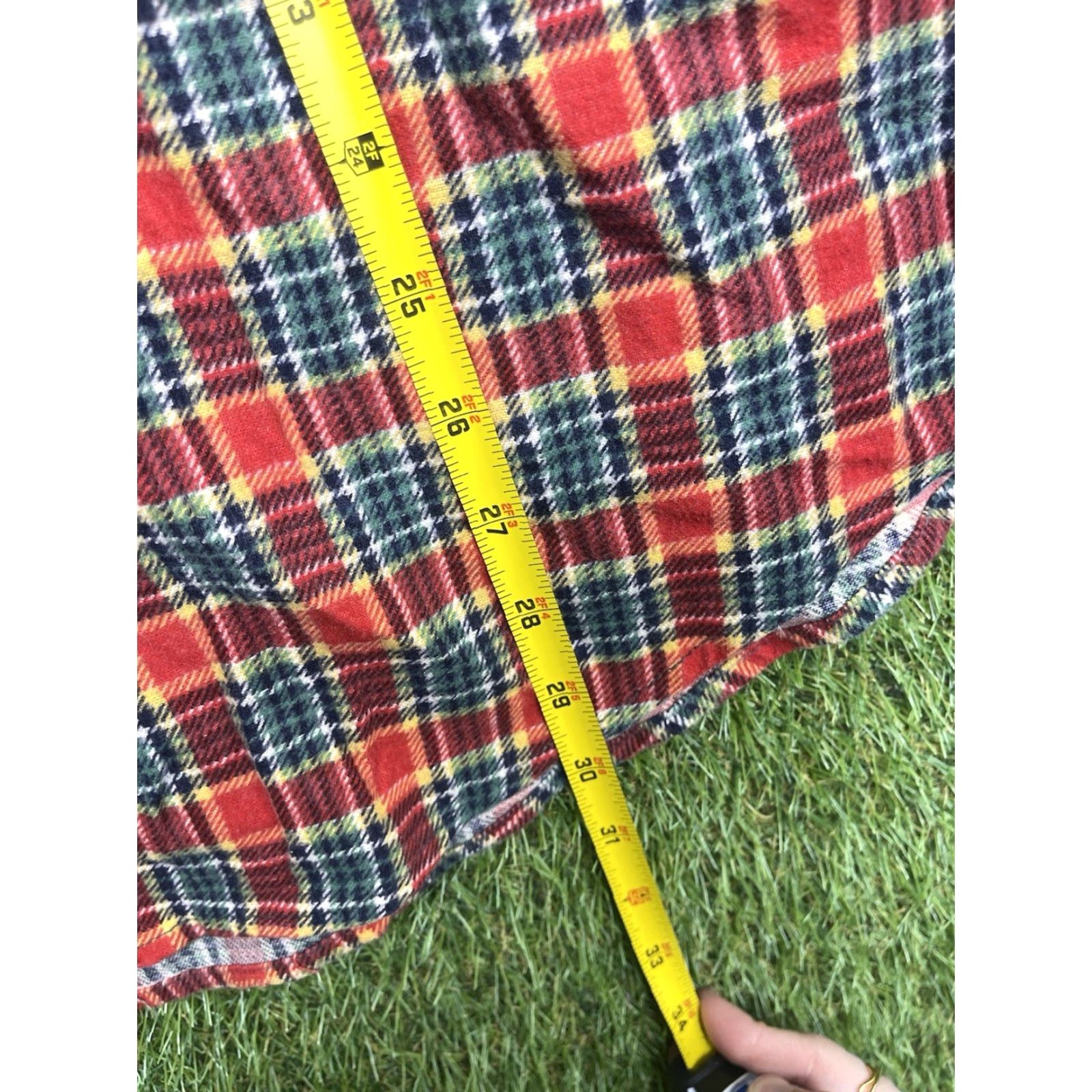 Alife VINTAGE Life Trends Red Plaid Flannel Shirt Mens XL Button-Up 100% Cotton Outdoor Workwear 80s Pockets Size US XL / EU 56 / 4 - 3 Thumbnail