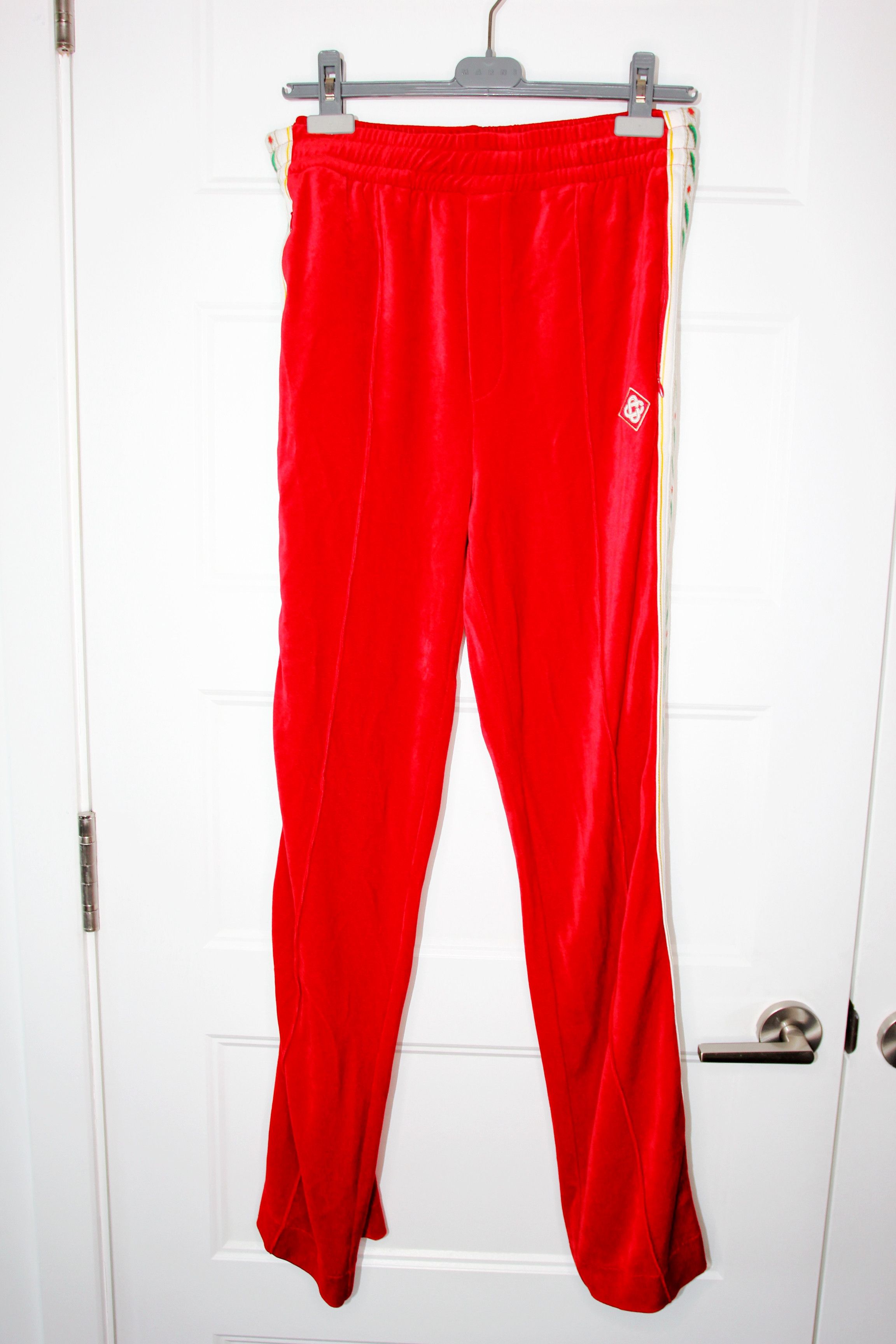 Casablanca BNWT SS23 CASABLANCA VELOUR LAUREL TRACK PANTS XL Size US 36 / EU 52 - 2 Thumbnail