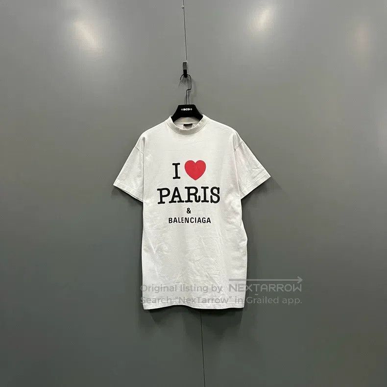 Balenciaga Balenciaga Heart Letter Printed Short Sleeve Size US S / EU 44-46 / 1 - 1 Thumbnail