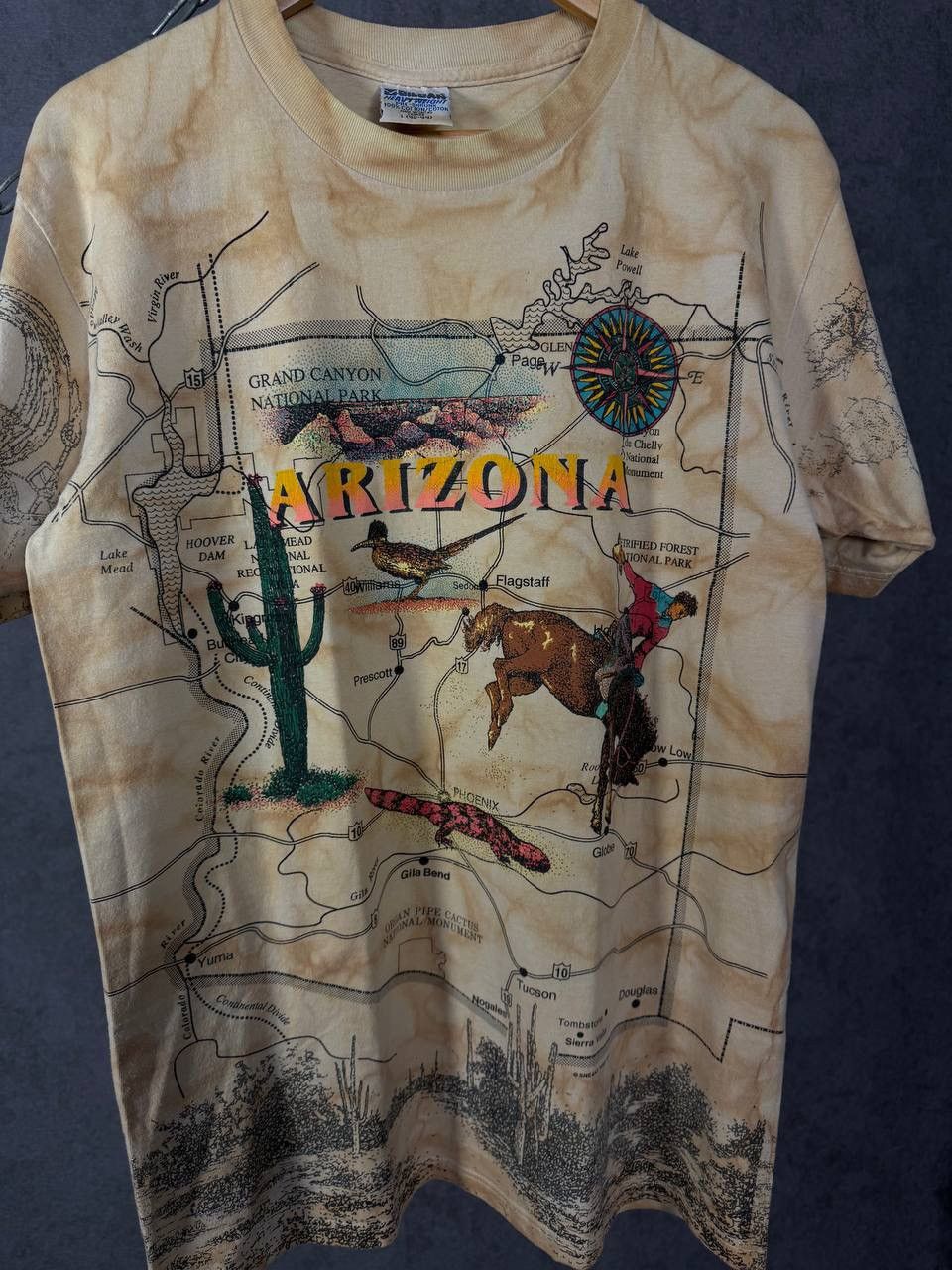 Vintage Arizona USA 1994 vintage art tee Size US L / EU 52-54 / 3 - 3 Thumbnail