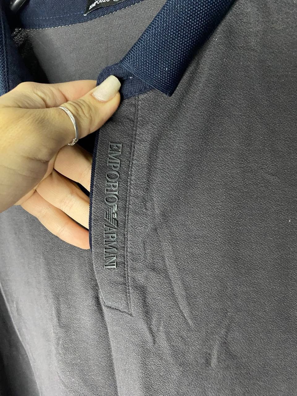 Armani Vintage Emporio Armani Polo Tee luxury Italian designer Size US XL / EU 56 / 4 - 2 Thumbnail