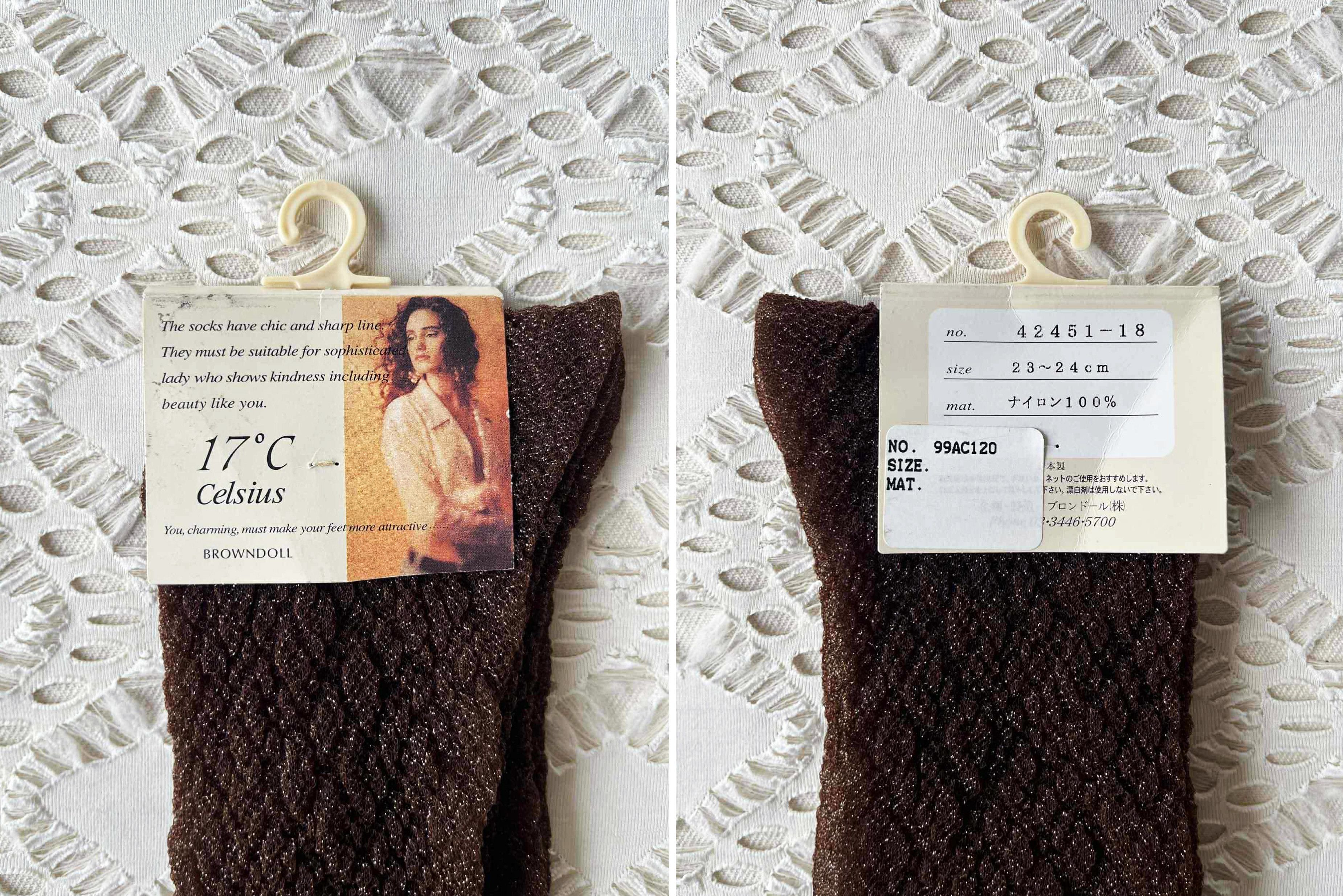 Vintage 80s Vintage Deadstock Women Nylon SOCKS, original package Size ONE SIZE - 8 Thumbnail