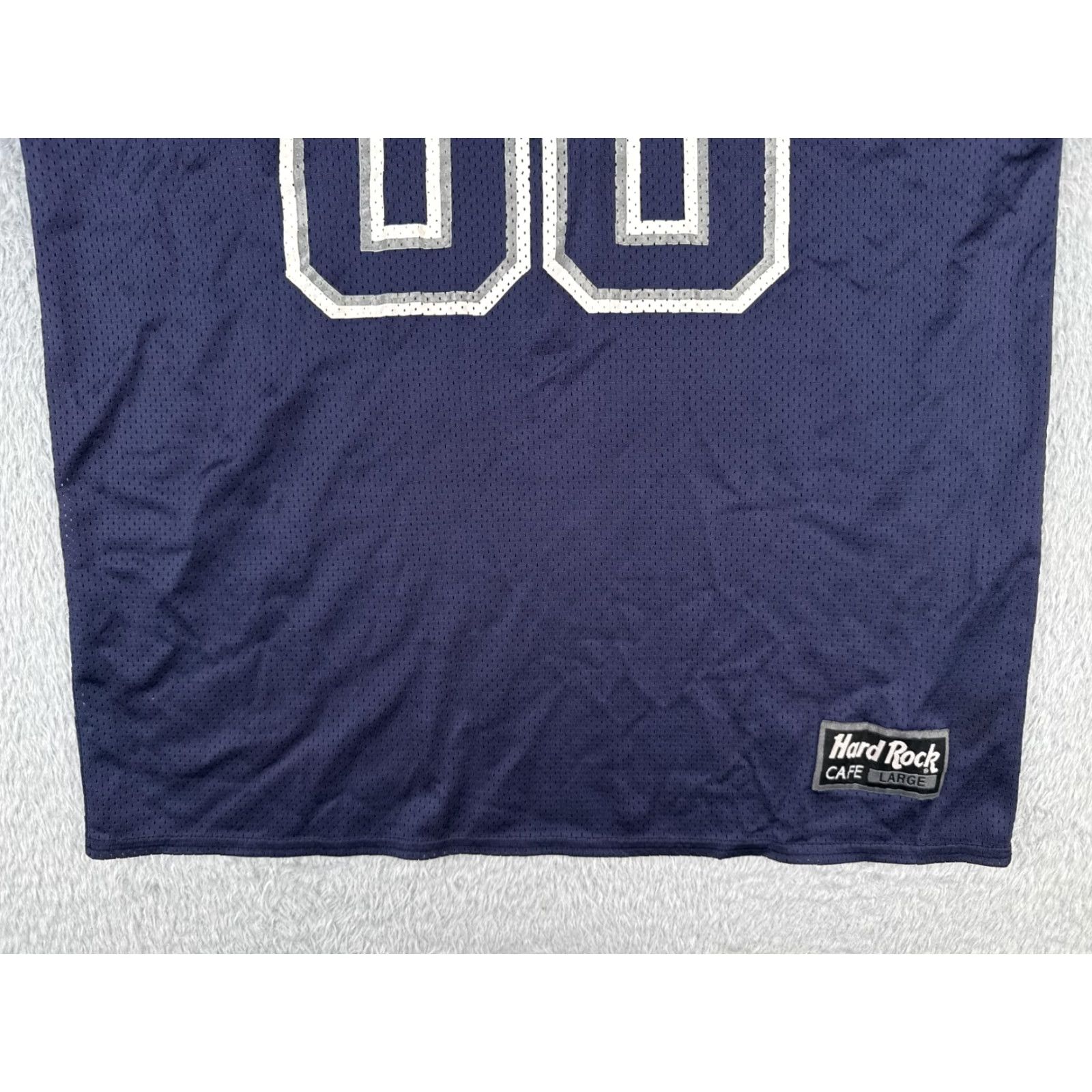 Hard Rock Cafe VINTAGE Hard Rock Cafe Football Jersey Adult Large Blue #00 Denver Made USA Shirt Mens L Blue Football USA 00 Denver Hard Rock Cafe Jersey Size US L / EU 52-54 / 3 - 5 Thumbnail