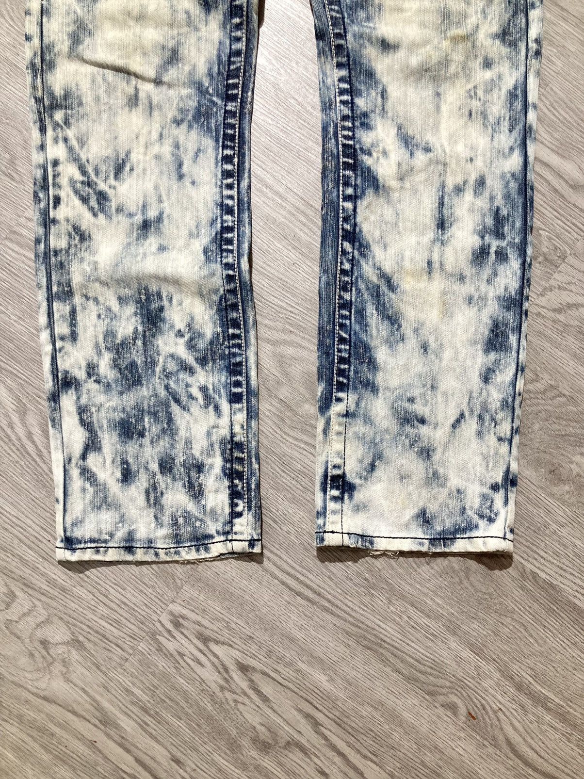 Tornado Mart 2000s Ugiz Distressed Ripped Acid Wash Denim Tornado Style Size US 29 - 9 Thumbnail