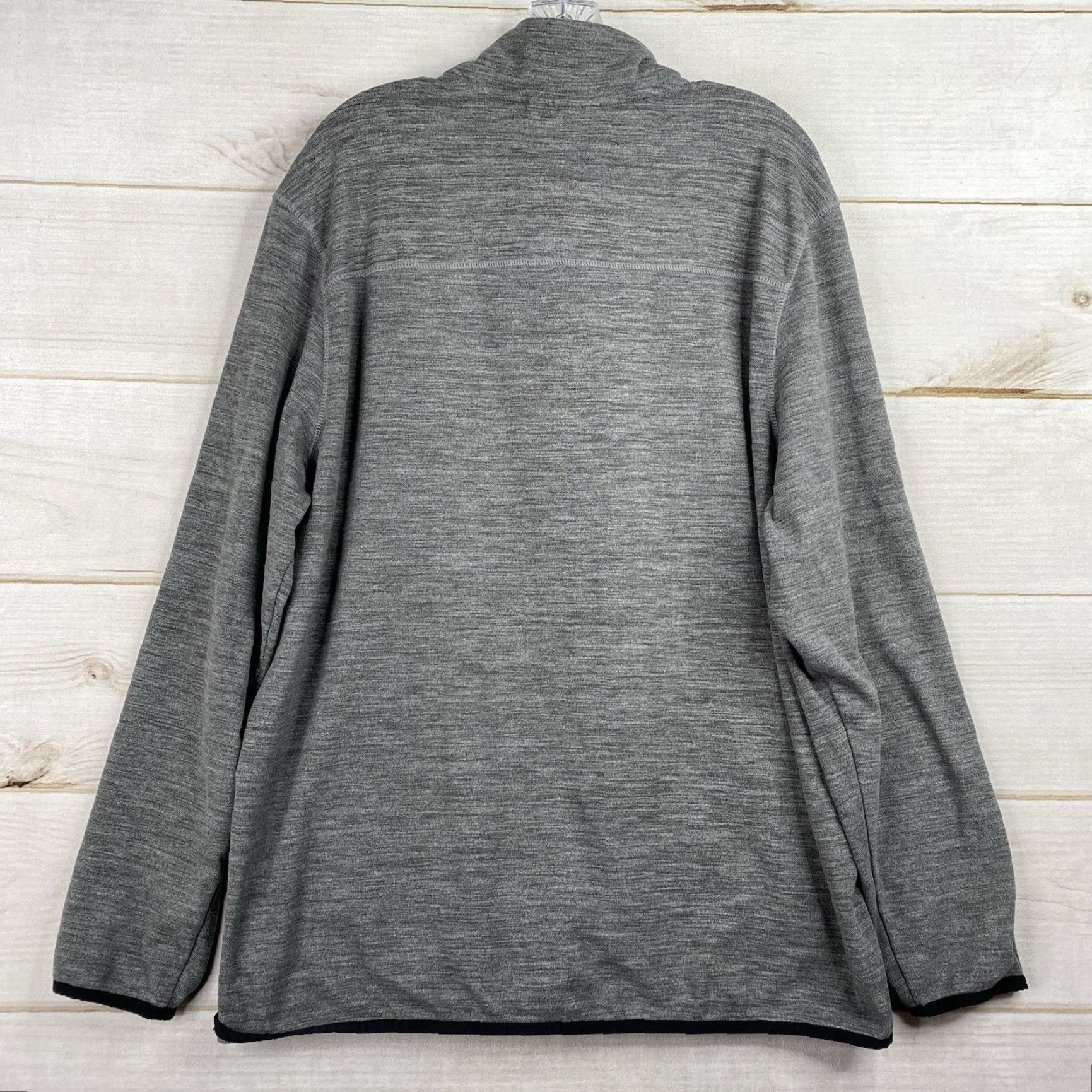 Avalanche Avalanche Mens Top 1/4 Zip Pullover Mock Neck Gray Heather XL Outdoor Active Sweatshirt College Run Hiking Winter Fall Spring Sport Size US XL / EU 56 / 4 - 7 Thumbnail