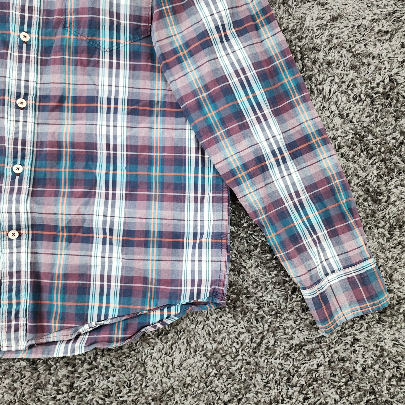 American Eagle Outfitters VINTAGE? No—American Eagle Shirt Men L Purple Plaid Athletic Fit Button-Up Long Sleeve size L Adult Mens Purple Plaid Button-Down Shirt Size US L / EU 52-54 / 3 - 2 Thumbnail