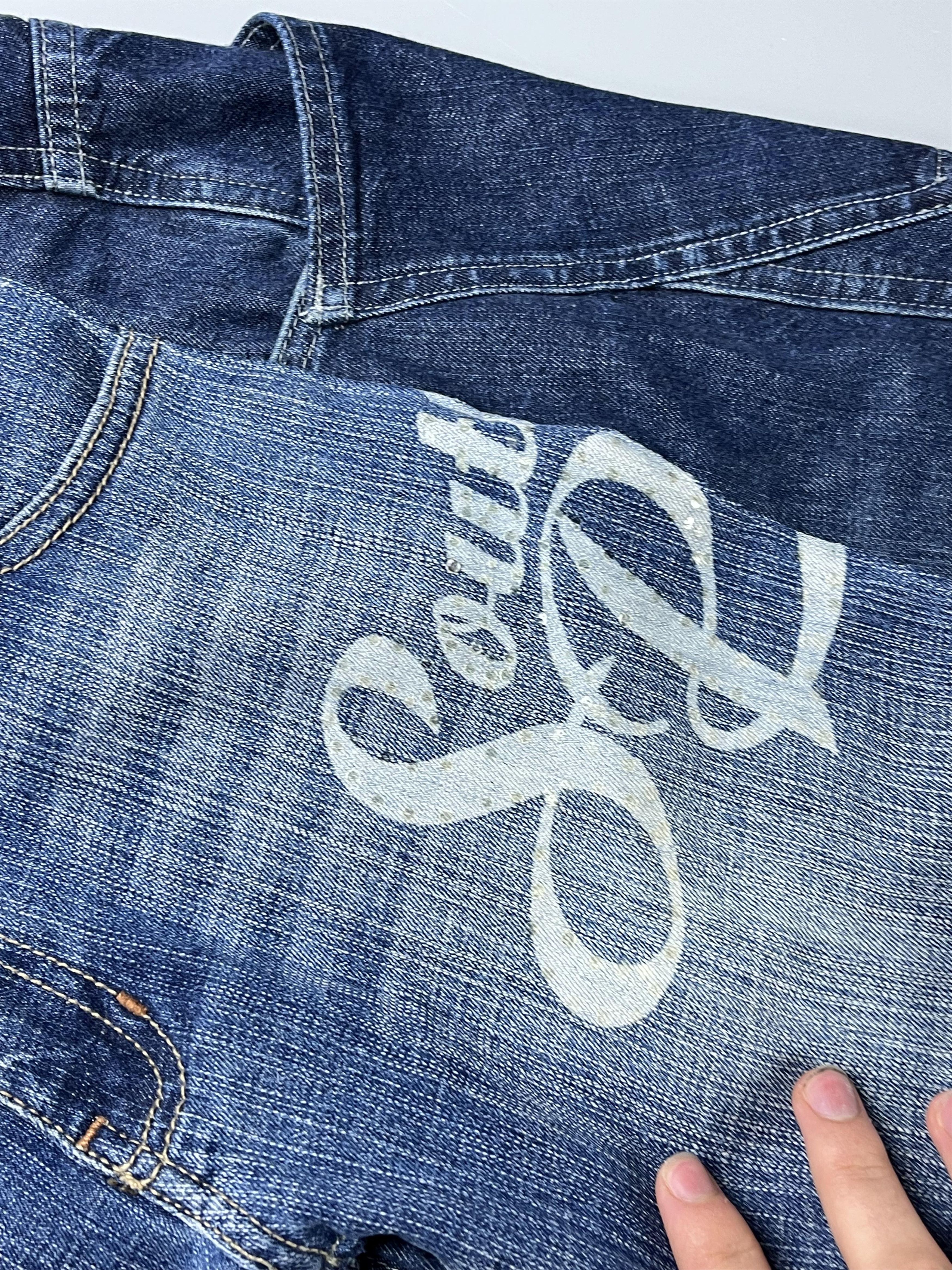 Japanese Brand SOUTHPOLE VINTAGE CRAZY BAGGY FIT REWORK JEAN Size US 34 / EU 50 - 9 Thumbnail