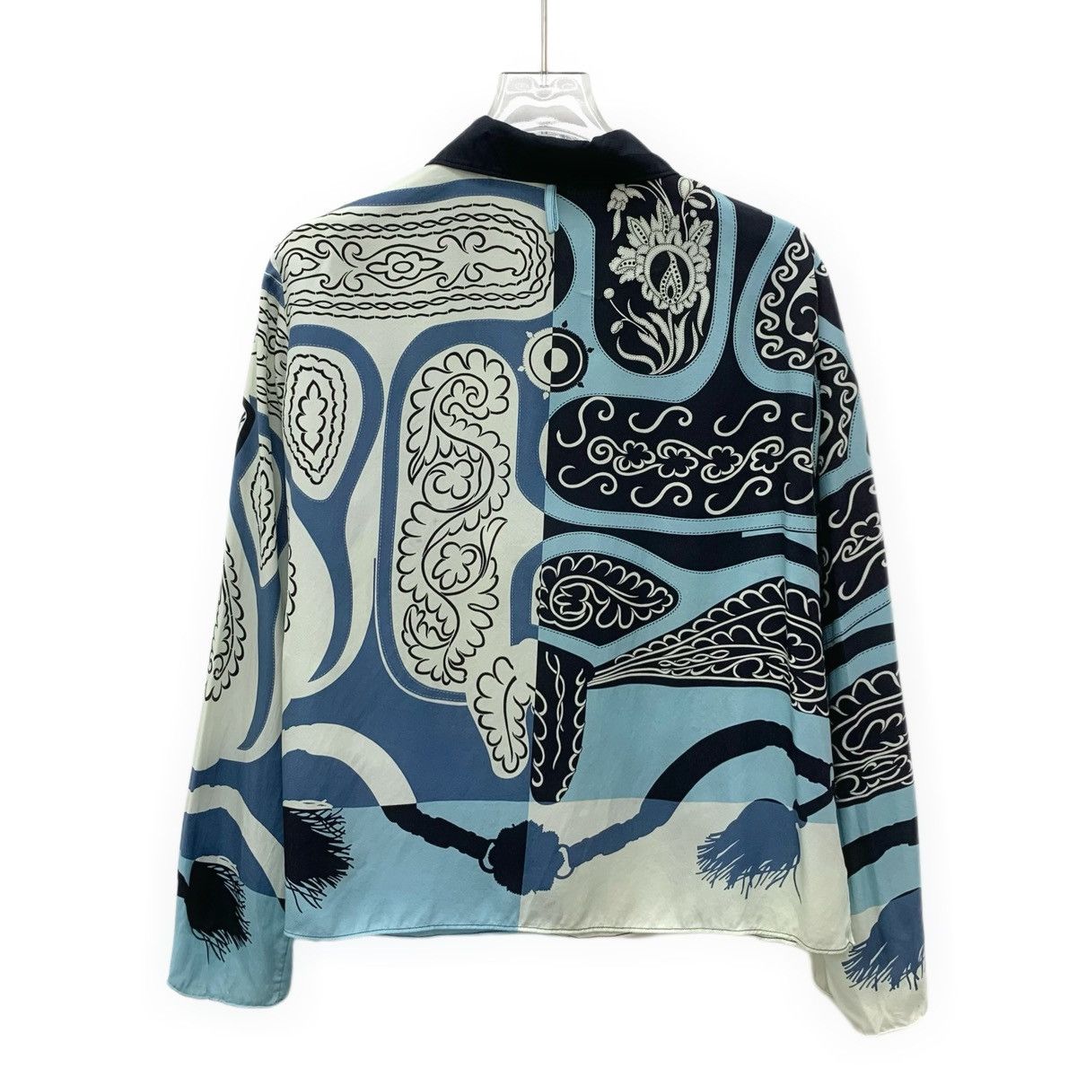 Hermes Hermes Pattern Printed Silk Long Sleeve Shirt K26WX Size XS / US 0-2 / IT 36-38 - 2 Thumbnail