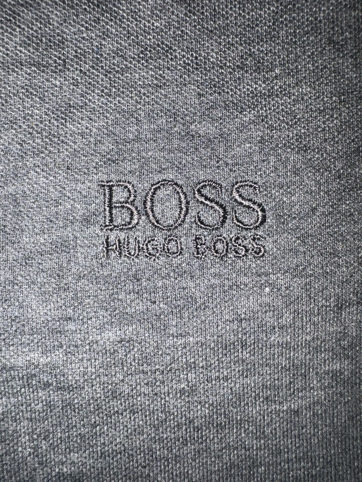 Hugo Boss HUGO BOSS Pima Cotton Polo Shirt Gray Regular Fit Size M Size US M / EU 48-50 / 2 - 5 Thumbnail
