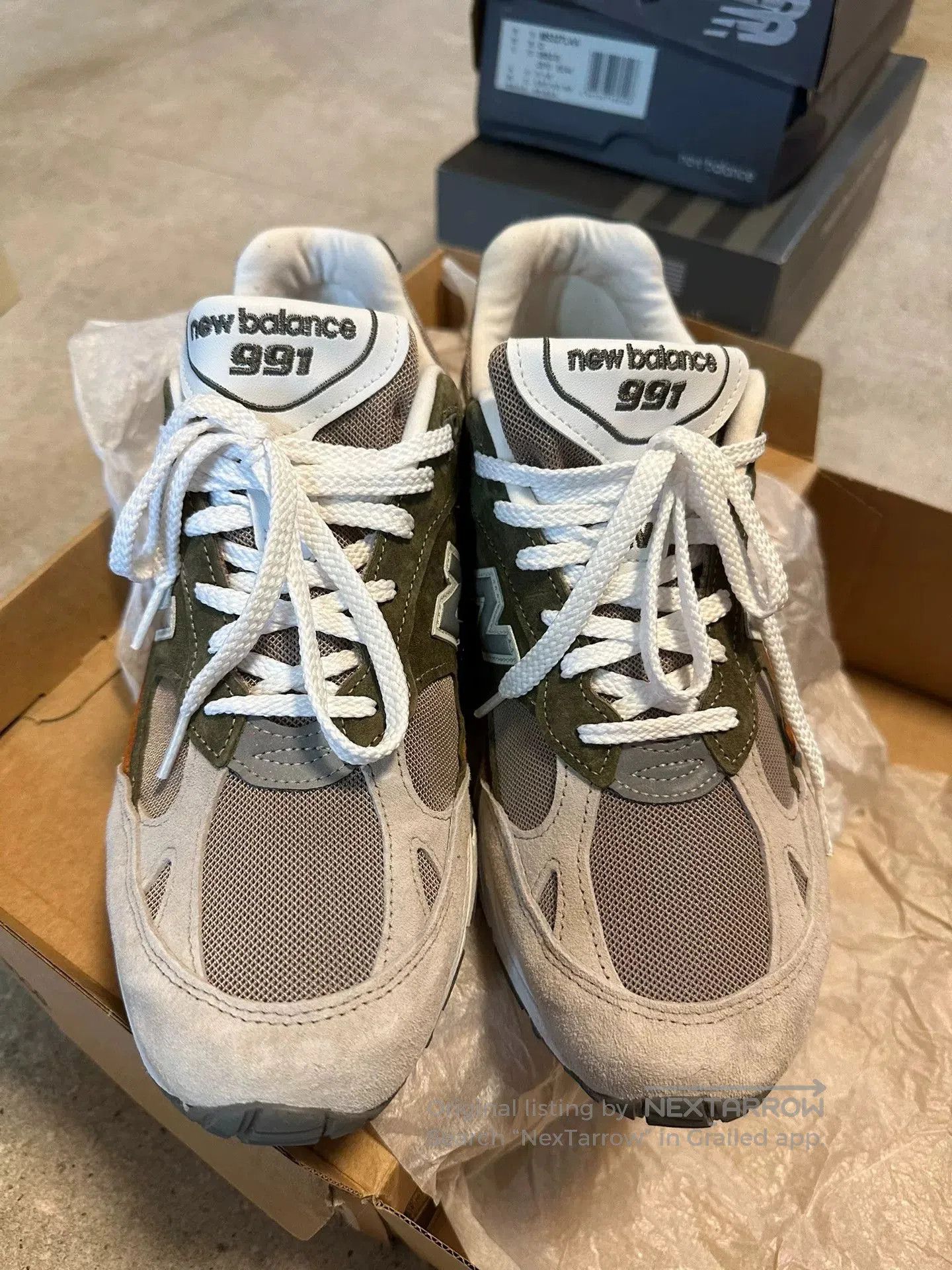 New Balance New Balance M991NGO Retro Running Shoes. Size US 10 / EU 43 - 1 Thumbnail