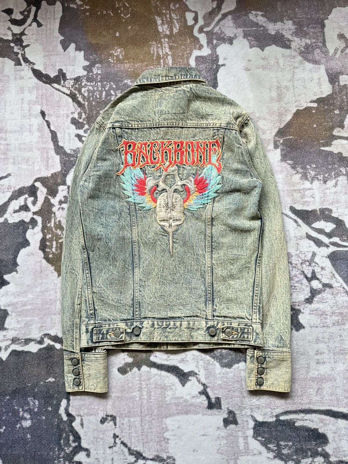 Backbone 2010S/S Backbone vintage mudwash trucker jacket Size US S / EU 44-46 / 1 - 1 Thumbnail