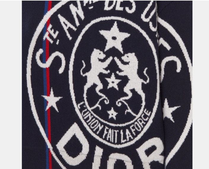 Dior o1w1db10225 324S5 Sweater in Blue Size M / US 6-8 / IT 42-44 - 3 Thumbnail