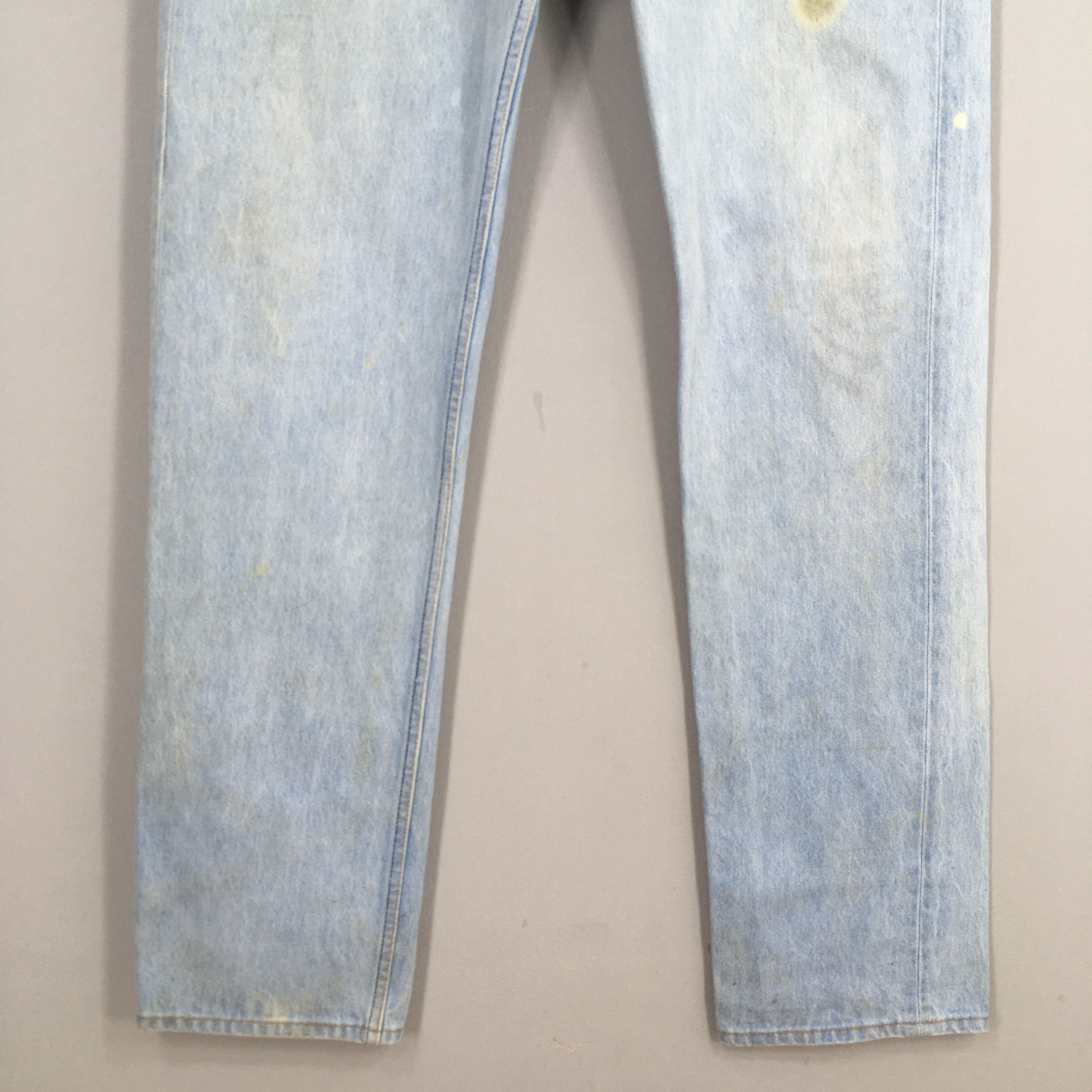 Levi's Size 38x35.5 Vintage 90s Levi's 501 Faded Blue Jeans Size US 30 / EU 46 - 4 Thumbnail