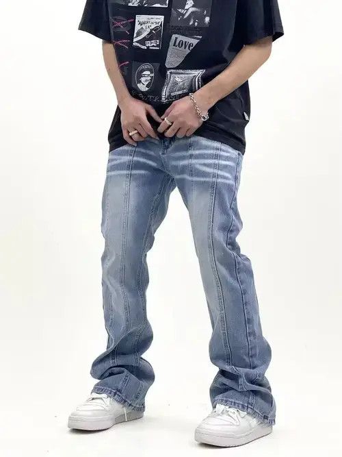 Vintage distressed fade flared pants Size US 32 / EU 48 - 3 Thumbnail