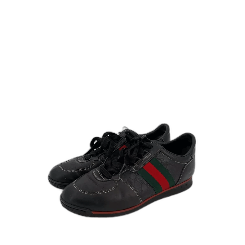 Gucci Gucci Black Logo Pattern Casual Sneakers-2506 Size US 5 / EU 37 - 1 Thumbnail
