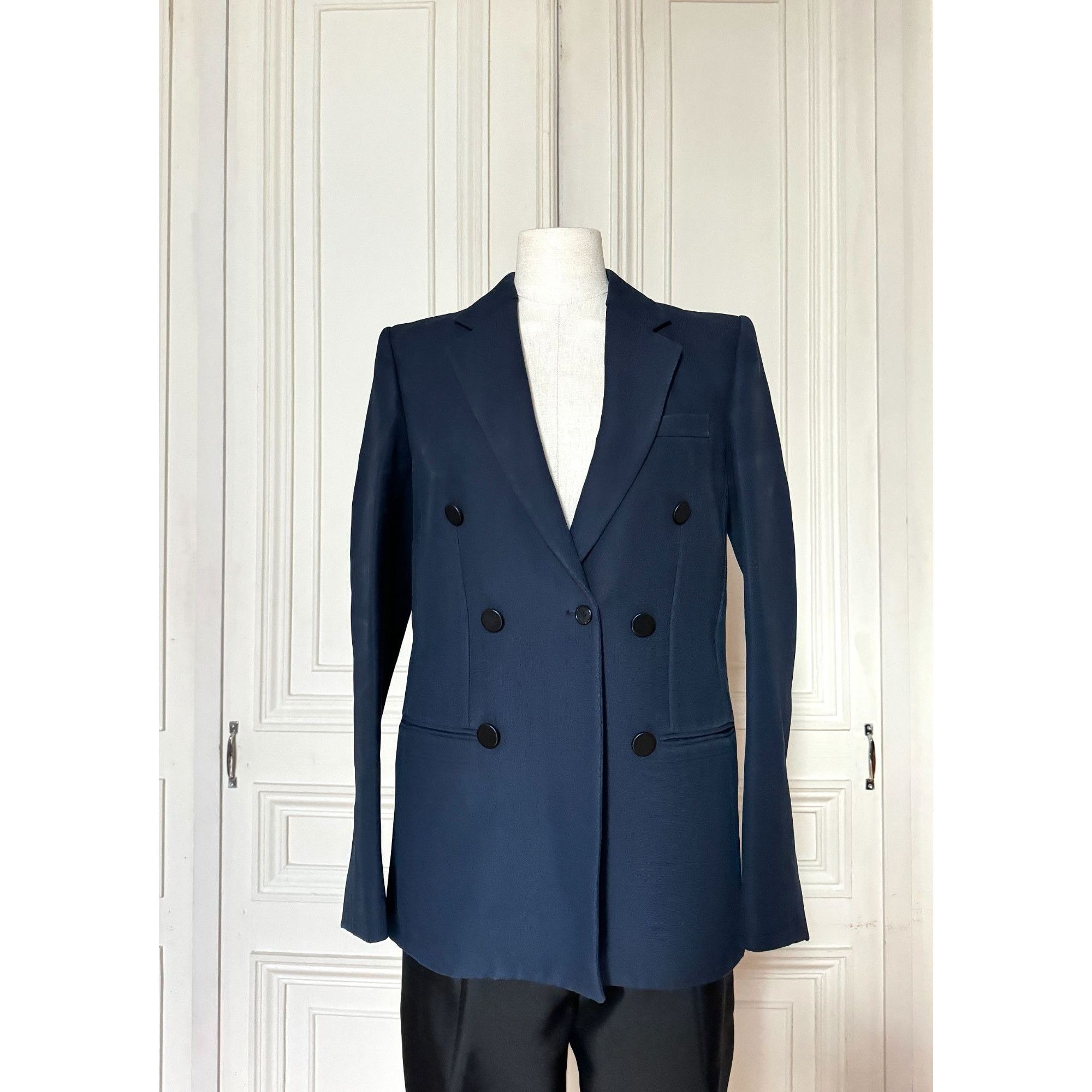 Celine Resort 2013 by Phoebe Philo Navy Blue Blazer Jacket Size M / US 6-8 / IT 42-44 - 1 Thumbnail