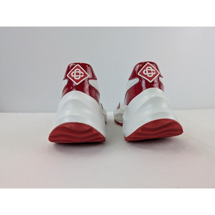 Casablanca o1rshd1 Leather Atlantis Sneaker in White / Red Size US 10.5 / EU 43-44 - 12 Thumbnail