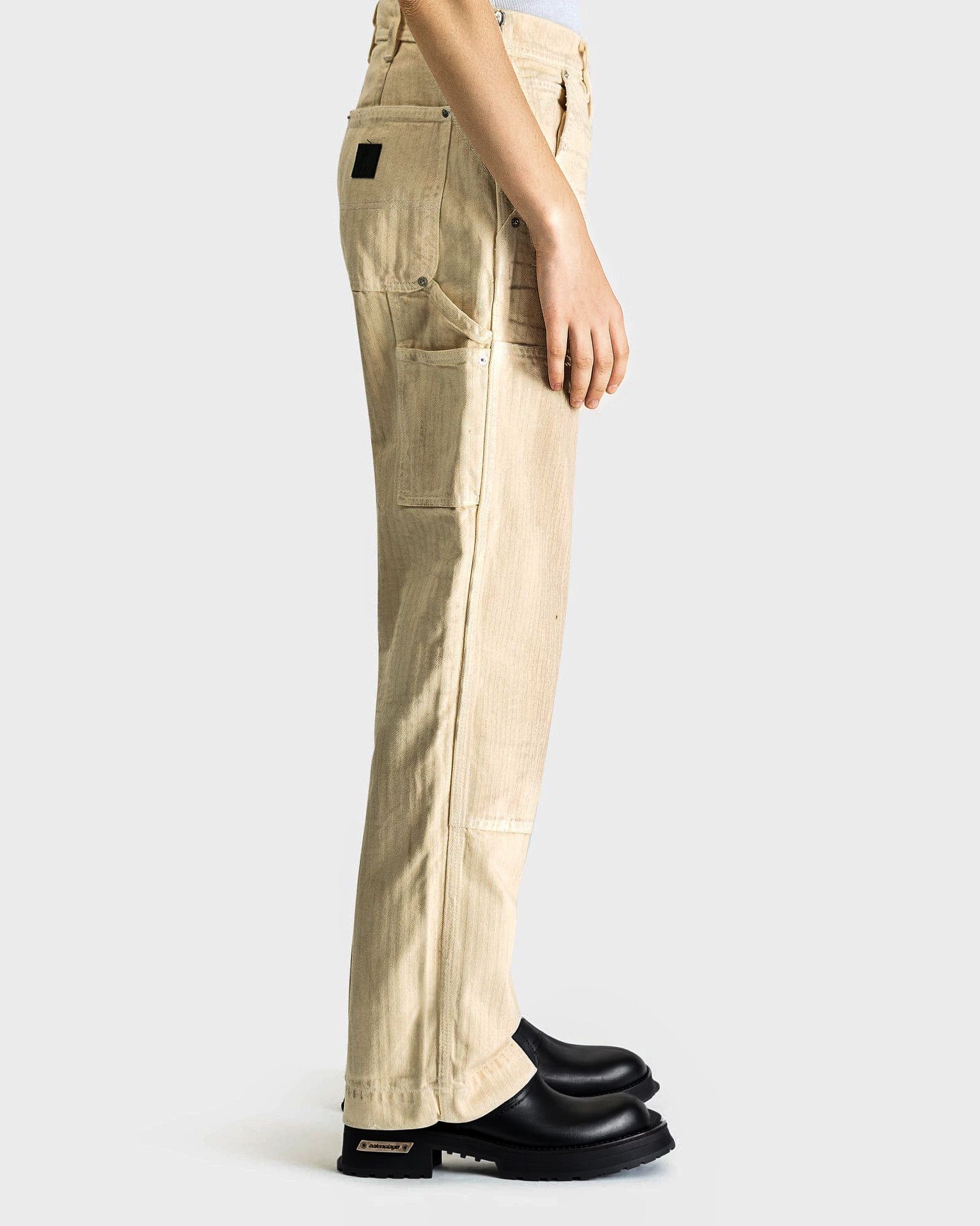 Enfants Riches Deprimes Off-White Double Knee Paint Denim Trousers Size US 30 / EU 46 - 4 Thumbnail