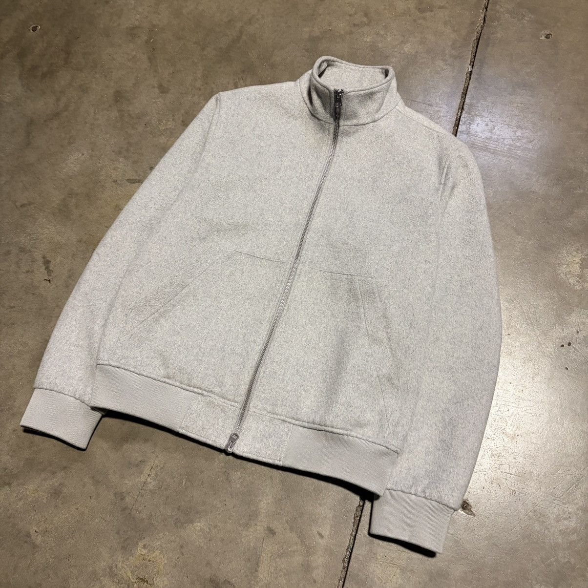 Express Express Bomber Jacket Brushed Wool Blend Zip Up Cropped Size US M / EU 48-50 / 2 - 2 Thumbnail