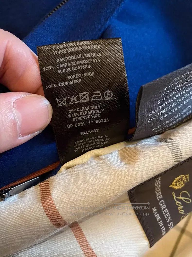 Loro Piana LoroPiana Cold Down Jacket Blue. Size US M / EU 48-50 / 2 - 8 Thumbnail